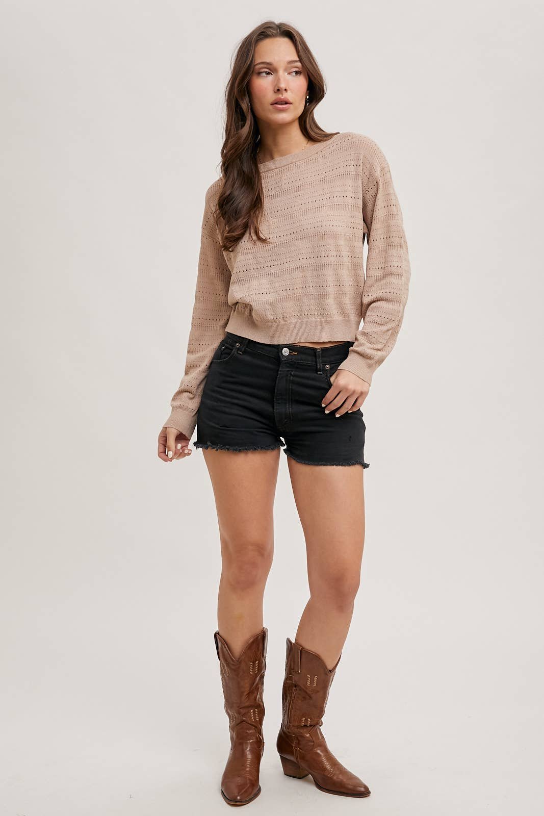 359635A3-0A04-12BA-2043-BEB7F4E4FBDA Knit Pullover Sweater - Image 7