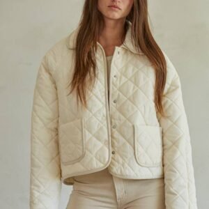 Woven Cotton Quilted Jacket