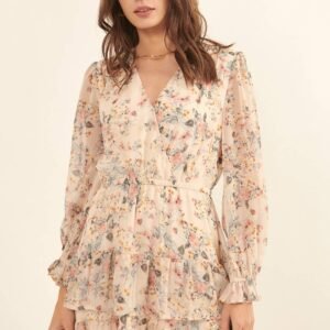 Home Floral Mini Dress