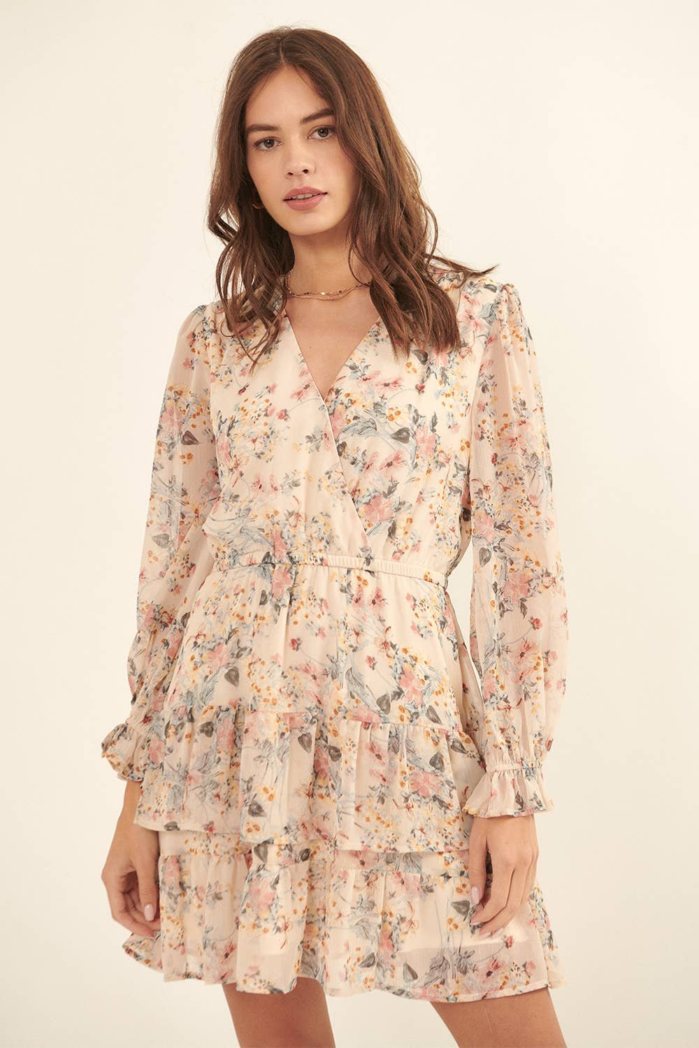 79B30320-149D-D916-5FD9-C7043D52A828 Floral Mini Dress