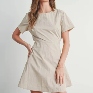 TIE BACK MINI DRESS