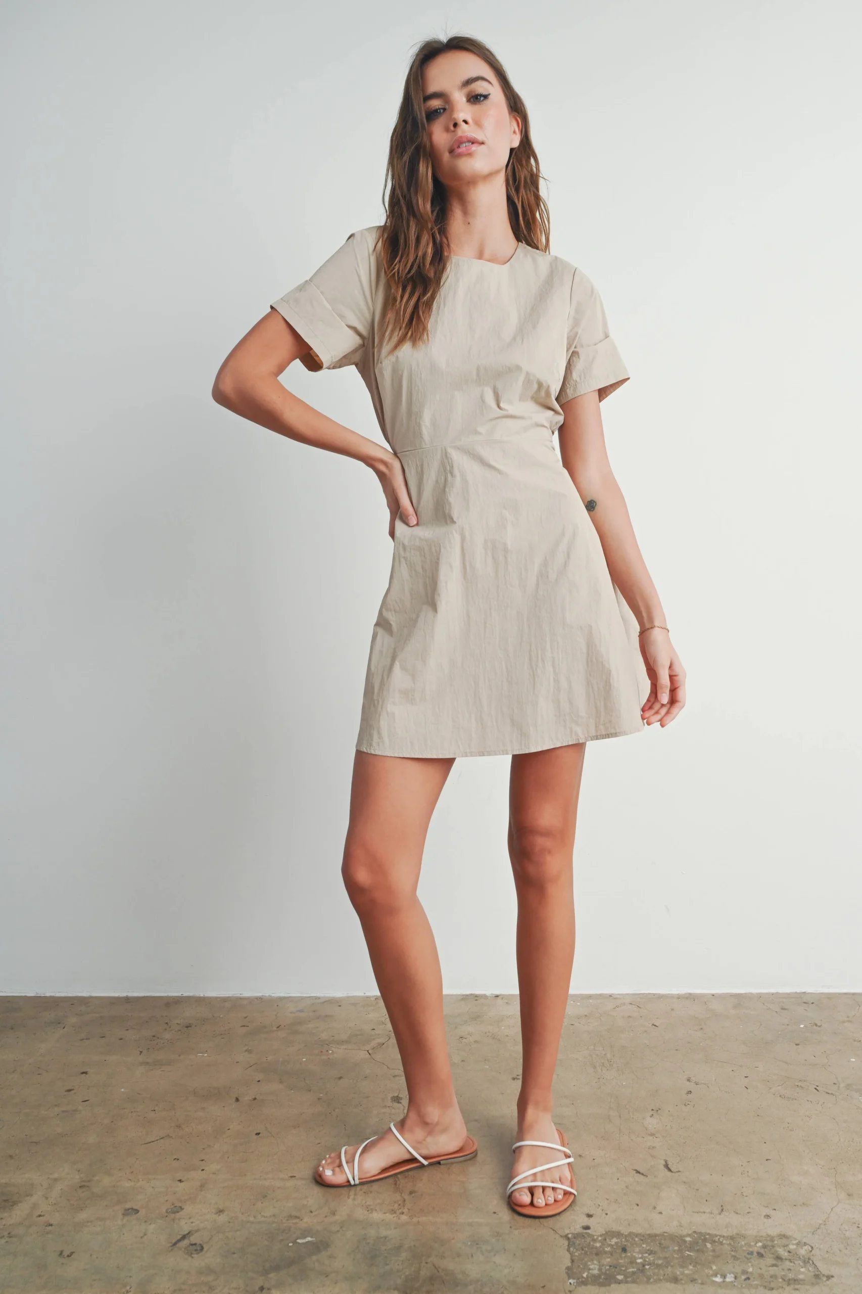 8D693D34-7947-3FFA-AC35-ABE2CF2E3905 TIE BACK MINI DRESS - Image 10