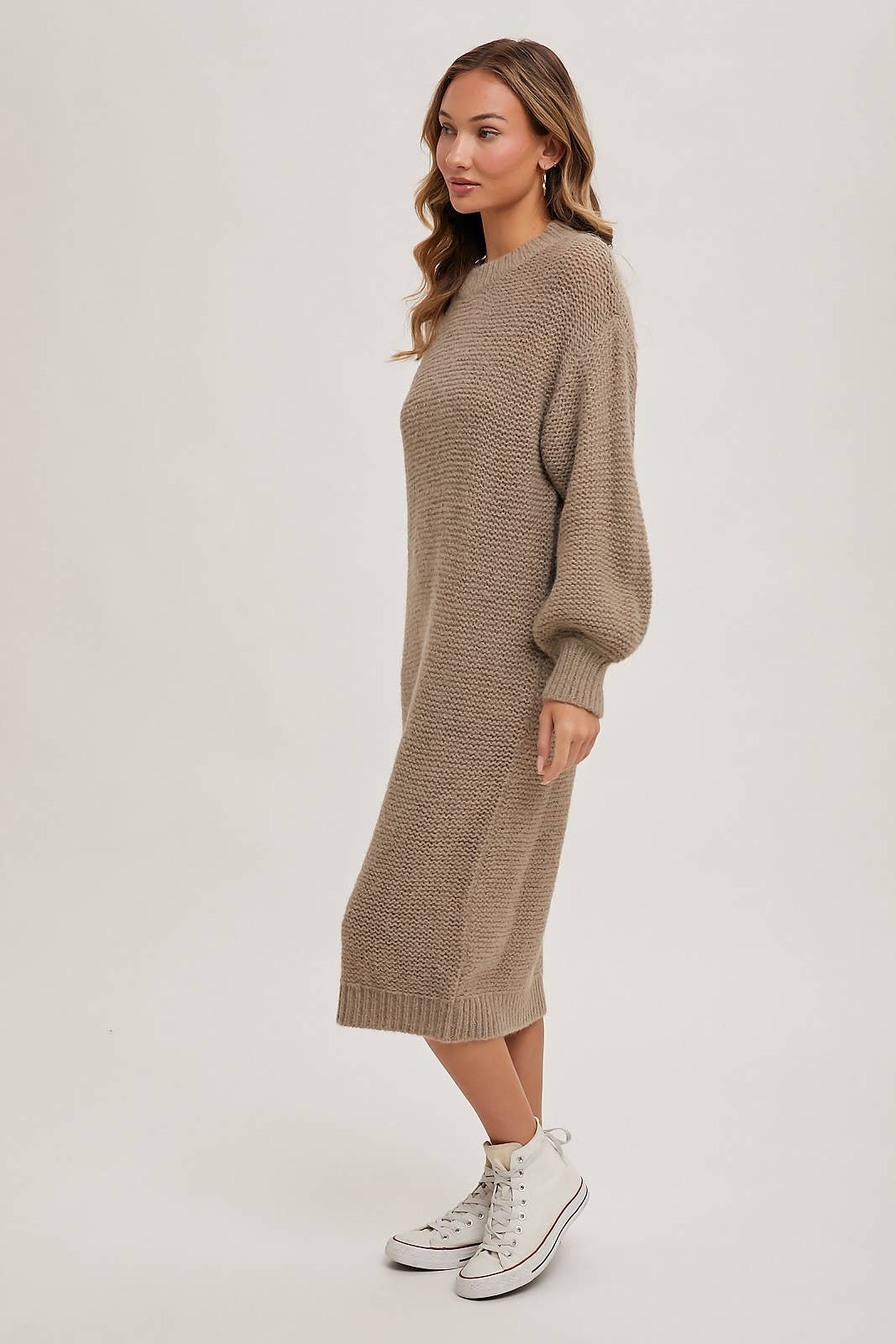 BFAEDB77-F241-3F71-6289-38B30C23EEF2 OVERSIZED LIGHTWEIGHT KNIT SWEATER MIDI DRESS - Image 19