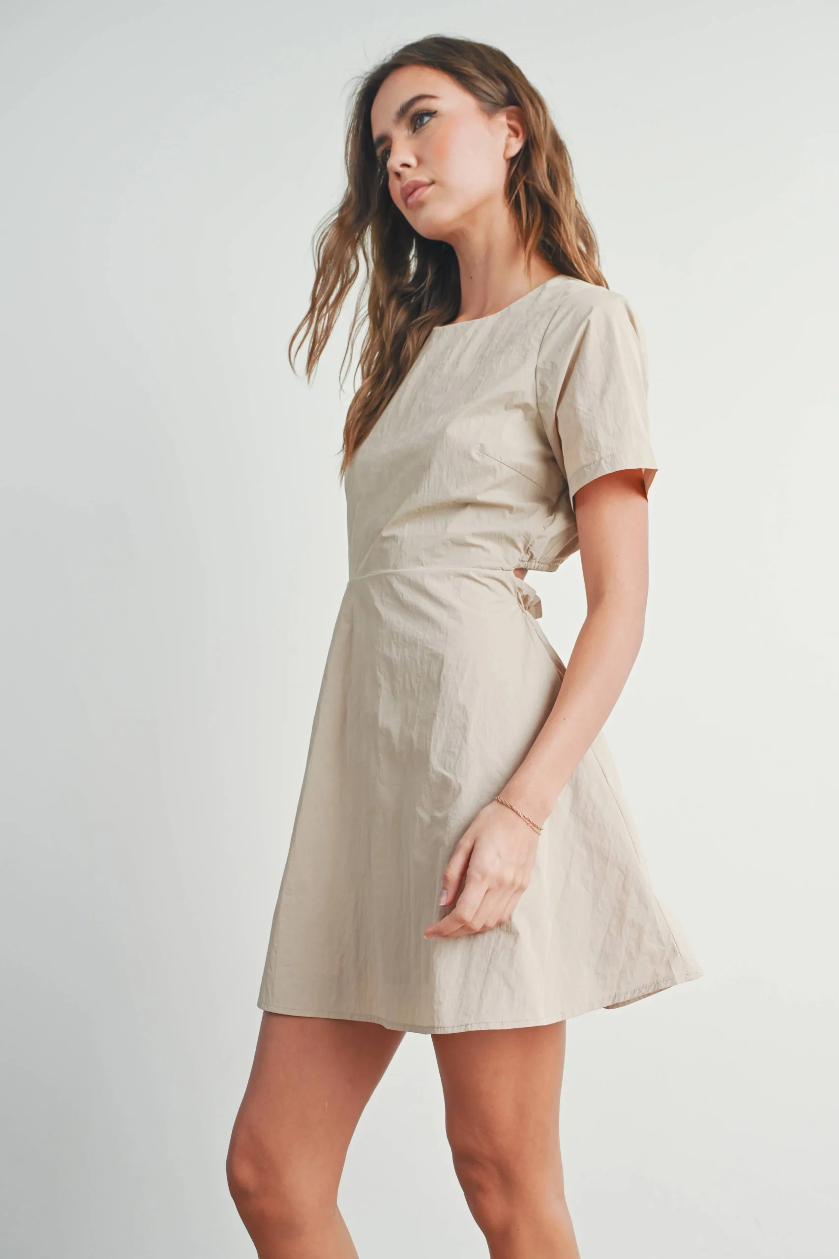 E5BFEA2B-2482-B044-978D-D92D61035FAF TIE BACK MINI DRESS - Image 6